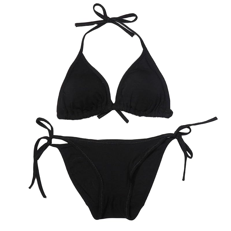 

[Mimomomm] bikini set cotton nightwear Room wear swimsuit women s clothing non-wire cute bra pants shorts unisex man s daughter men s girl panties