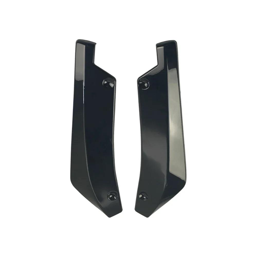 2 шт. Универсальный задний бампер автомобиля, губа, диффузор, сплиттер, спойлер, защита от царапин, черная углеродная fiber, задняя губа, накладка, угловые сплиттеры