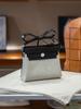 Summer Small Cotton Spell Top Layer Calfskin Wax Thread Hand Sewn Real Gold Thickness Hardware Shoulder Messenger Bag