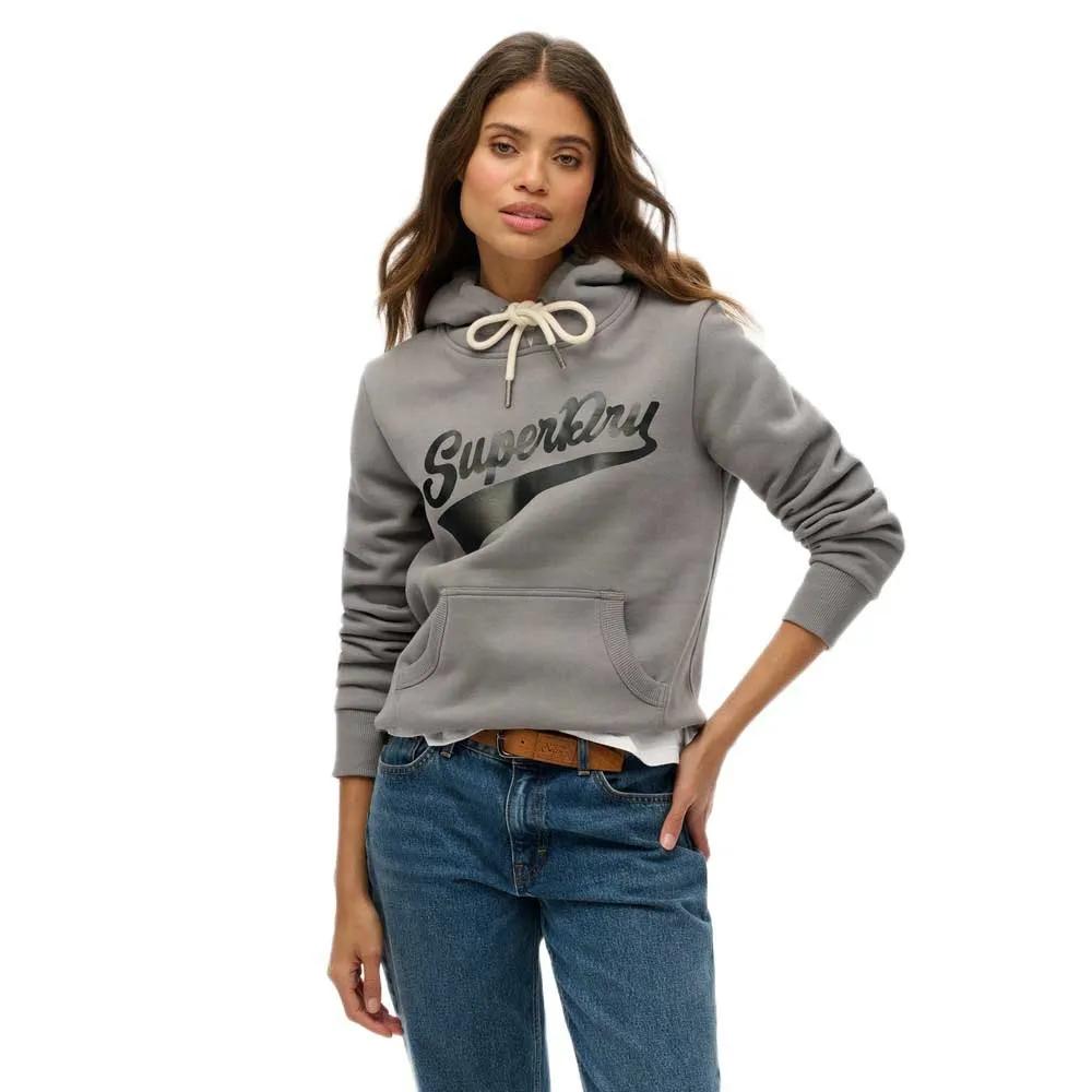 Superdry Damen Grau Hoodie Super Athletics - Bild 2
