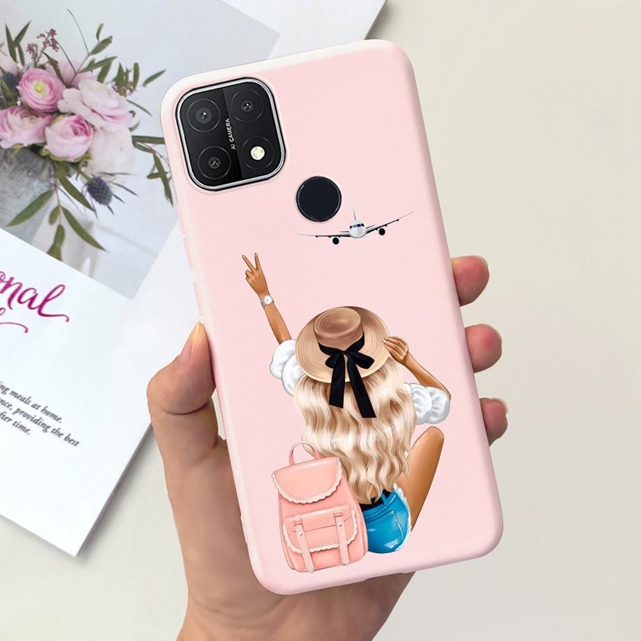 For Oppo A15 Case Oppo A15s CPH2179 Cute Fashion Candy Painted Cover Soft TPU Phone Case For Oppo A15 A 15 s OppoA15 Full Bumper