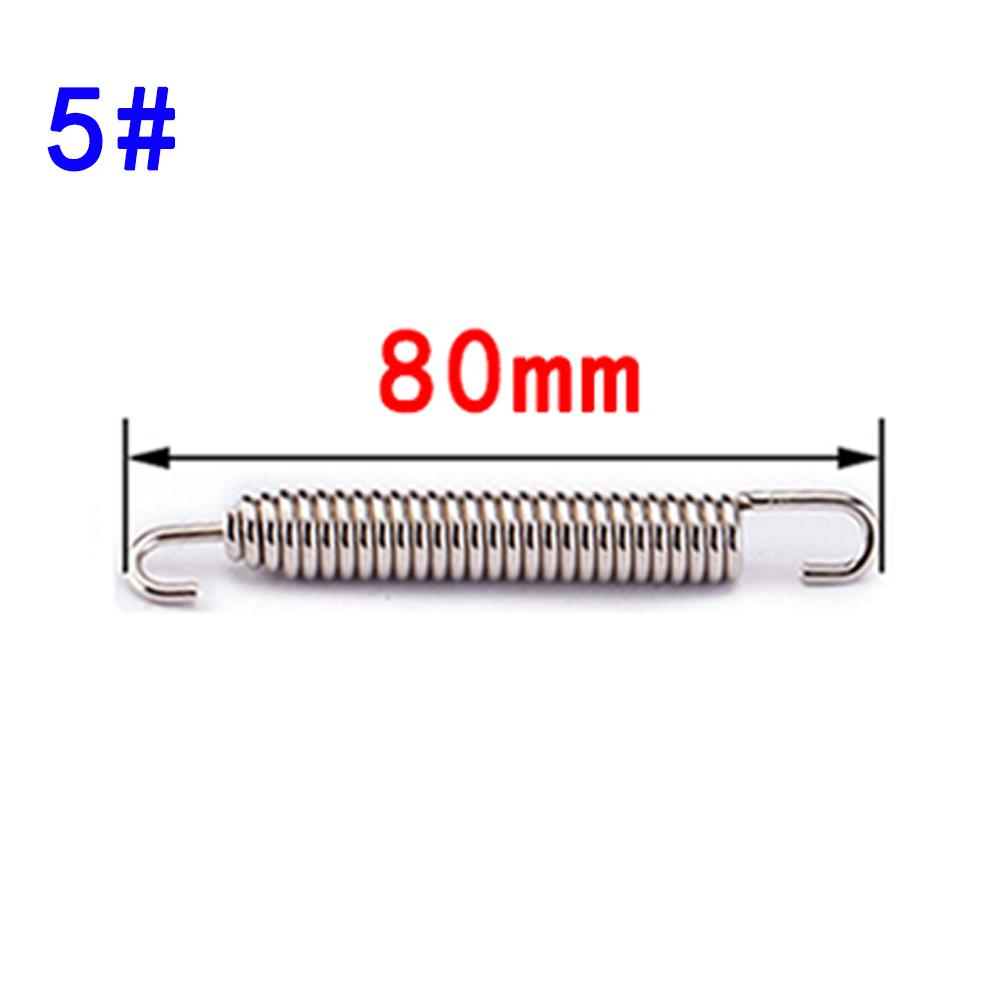 2pcs 55mm 60mm 65mm 75mm 80mm 85mm 90mm 95mm Motorcycle Stainless Steel Exhaust Pipe Spring Hooks Rotatable Expansion Springs