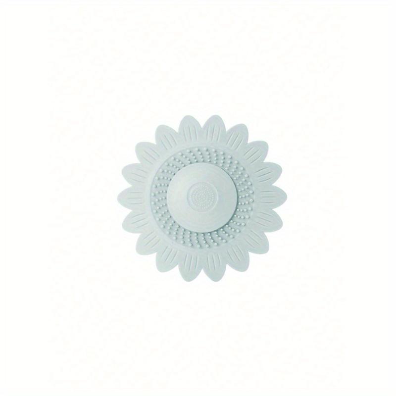 1pc Press-Type Sink Drain Strainer, Floor Drain Cover, Anti-Odor Drain Stopper, Hair Catcher Shower Drain Cover, Flower Design Sink Filter