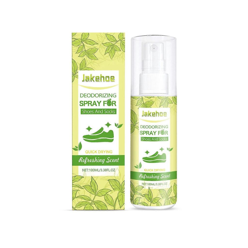 Jakehoe Shoe And Sock Deodorizing Spray - Cleans Shoes And Socks, Removes Foot Odor, Deodorizes, Leaves A Fresh Fragrance