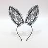 Lace big rabbit ears headband cute sexy lingerie accessories sexy headband hairpin mesh headgear z