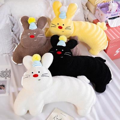 55cm Rabbit Plush Pillow Cute Toy  Furry Cartoon Animals Plush Throw Pillow Christmas Gift for Kids Birthday Girl