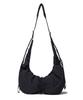 Covernat Woman Cloverheart New Shirring Hobo Crossbody Bag Black