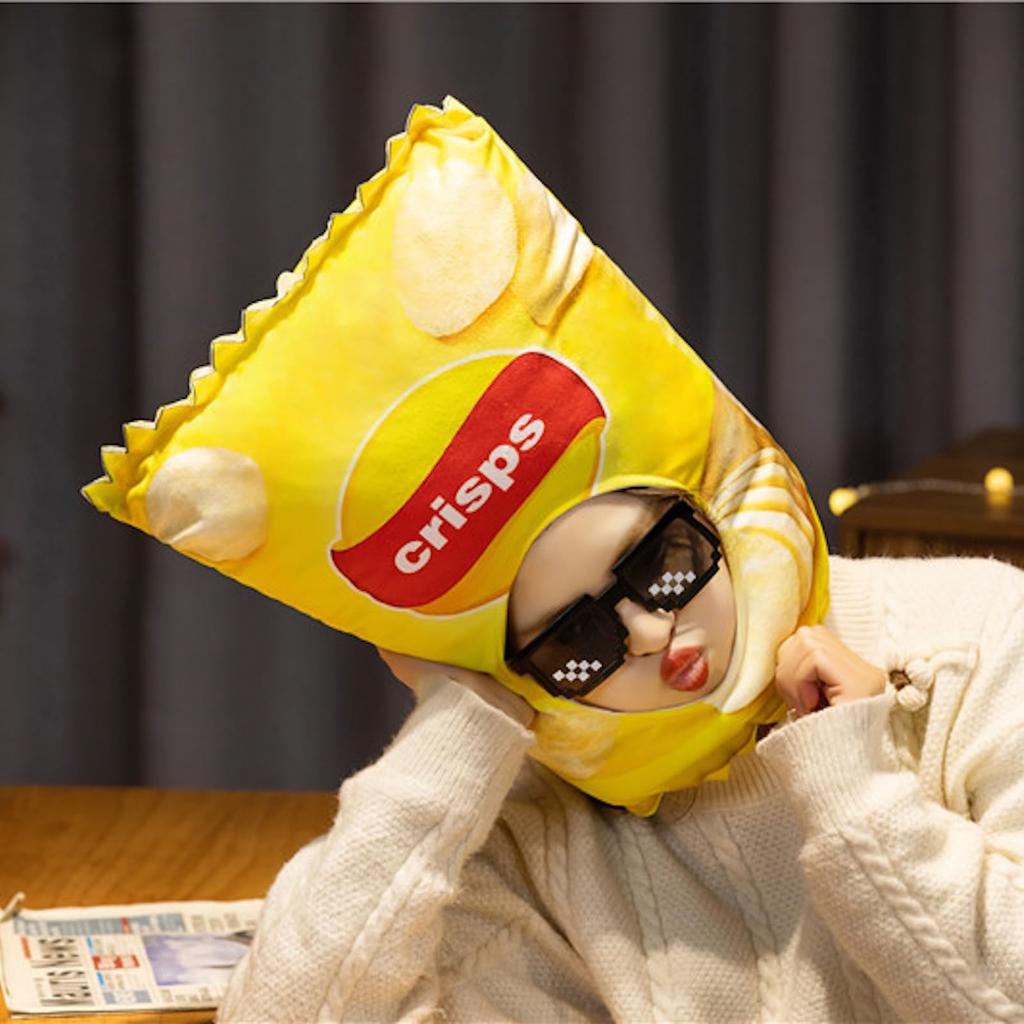 Havely Potato Chips Funny Headgear Cosplay Costume for Halloween, Christmas, Parties, Events, Banquets, School Festivals, and More!