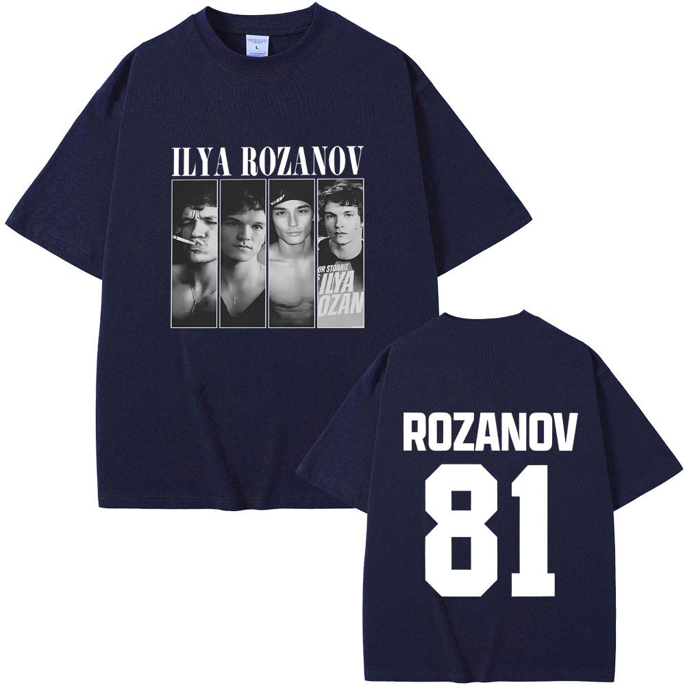 Heated Rivalry Ilya Rozanov Hollanov 81 T Shirts Men Women Clothing Casual Oversized Streetwear Unisex Fashion Vintage Tshirt
