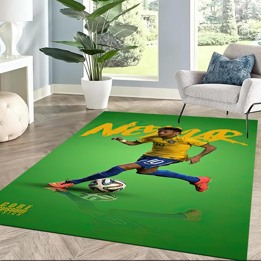 Neymar Jr. Brazil Celebration Square Rugs Are a Great Choice for Living Rooms, Bedrooms, Home Décor, and As Gifts.