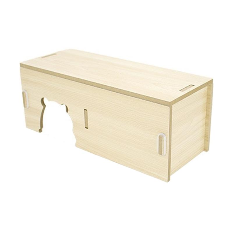 Wooden Hamster Hideaway Small Animal Play Huts Shelter Cave House for Mice and Dwarf Hamsters Cage Decoration