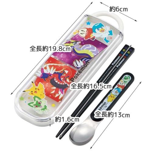 Skater Chopsticks Spoon Set Antibacterial Pokemon 23N Made in Japan CCA1AG-A