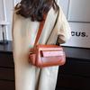 Borsa a tracolla INS rossa da donna Autunno Inverno Nuova Grande capacità Borse a spalla retrò Texture PU Borse a mano quadrate Tendenza