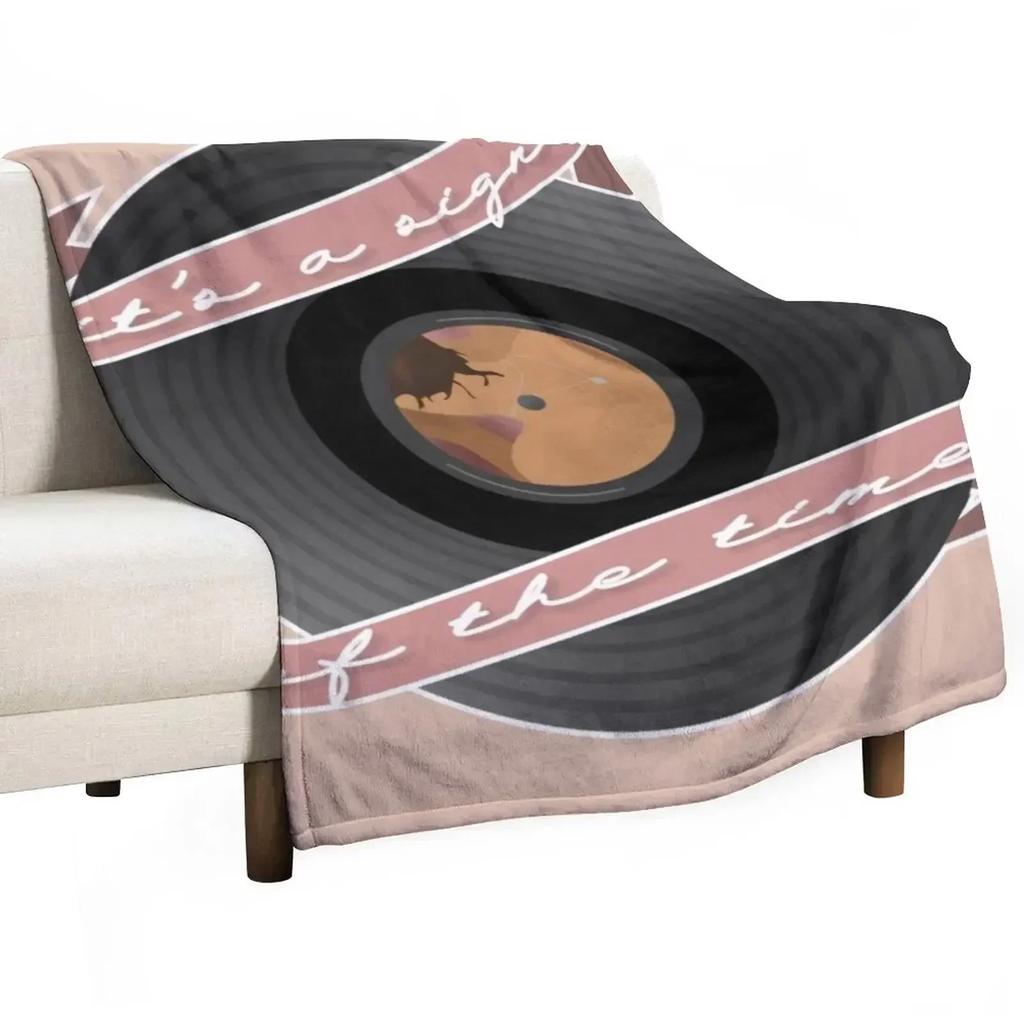 sign of the times vinyl Throw Blanket All Weather Soft Throw Blanket for Sofa