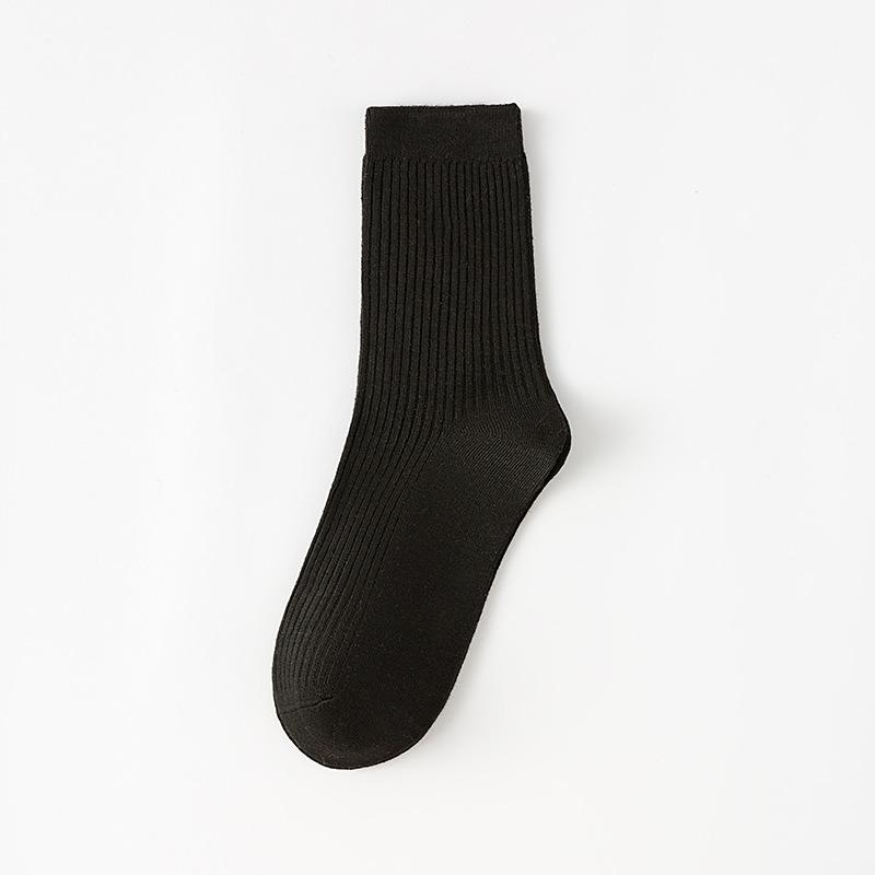Men's Spring and Summer Thin Simple Pure Color Sweat Absorbing Breathable Socks