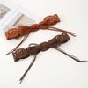 Hollow-out Design Waist Belt Ethnic Style Bohemian Belt Elegant Suede Belt  for Women