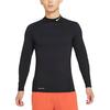 Nike Slim Fit Mock Neck Long Sleeve Fitness T-Shirt Men Tops Black FB7909-010
