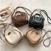 Solid Color Tote Bag PU Leather Crossbody Bag Elegant Women Shoulder Bag  Outdoor