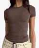 European and American Women's Casual Slim Fit Long Sleeve Pullover T-shirt Streetwear Set