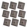 20Pcs 12mm 4 Corner Pyramid Rivets Zinc Alloy Square Pointed Screw Rivets Set for Belts Bags Hats