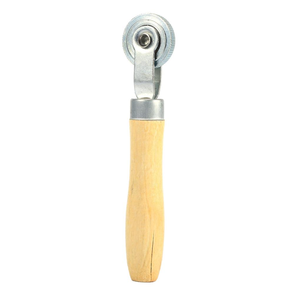 Roller Bearing Tire Patch Roller Wooden Handle Puncture Patch Tool  Car Audio Installation