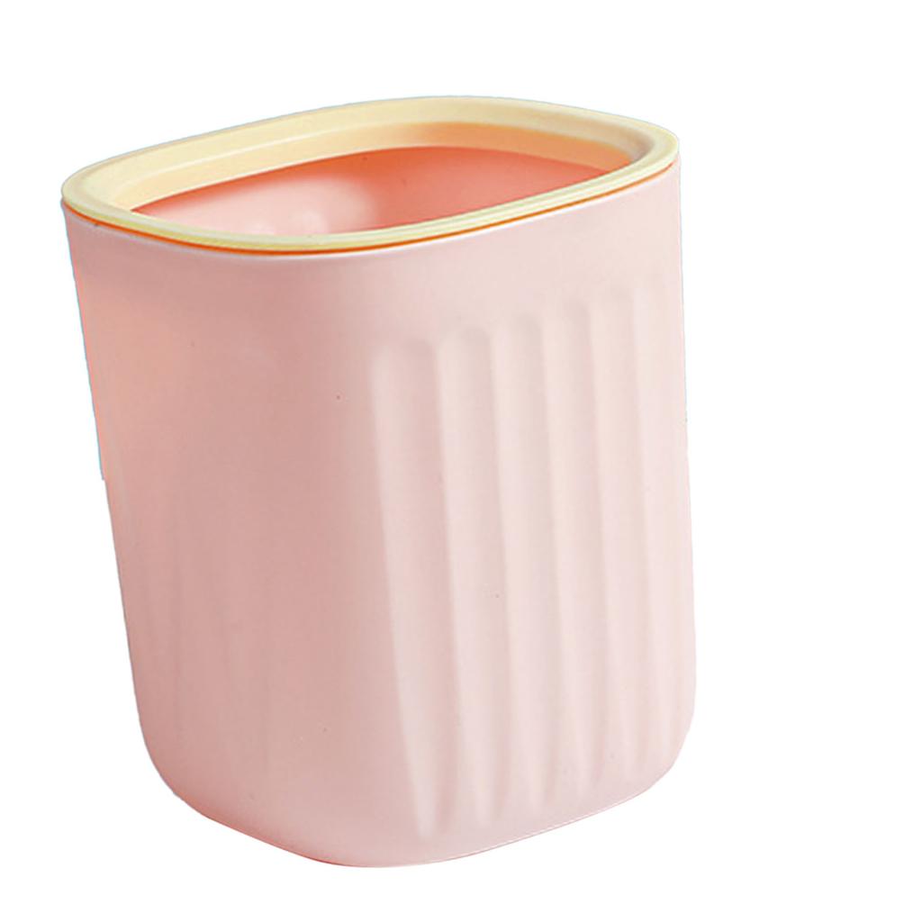Desktop Trash Can with Pressure Ring Fashionable Desk Countertop Trash Bin for Dormitory Office