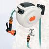 10/20m Automatic Rewind Hose Reel with 7 Pattern Hose Nozzle Water Hose Reel Slow Return System for Car Garden