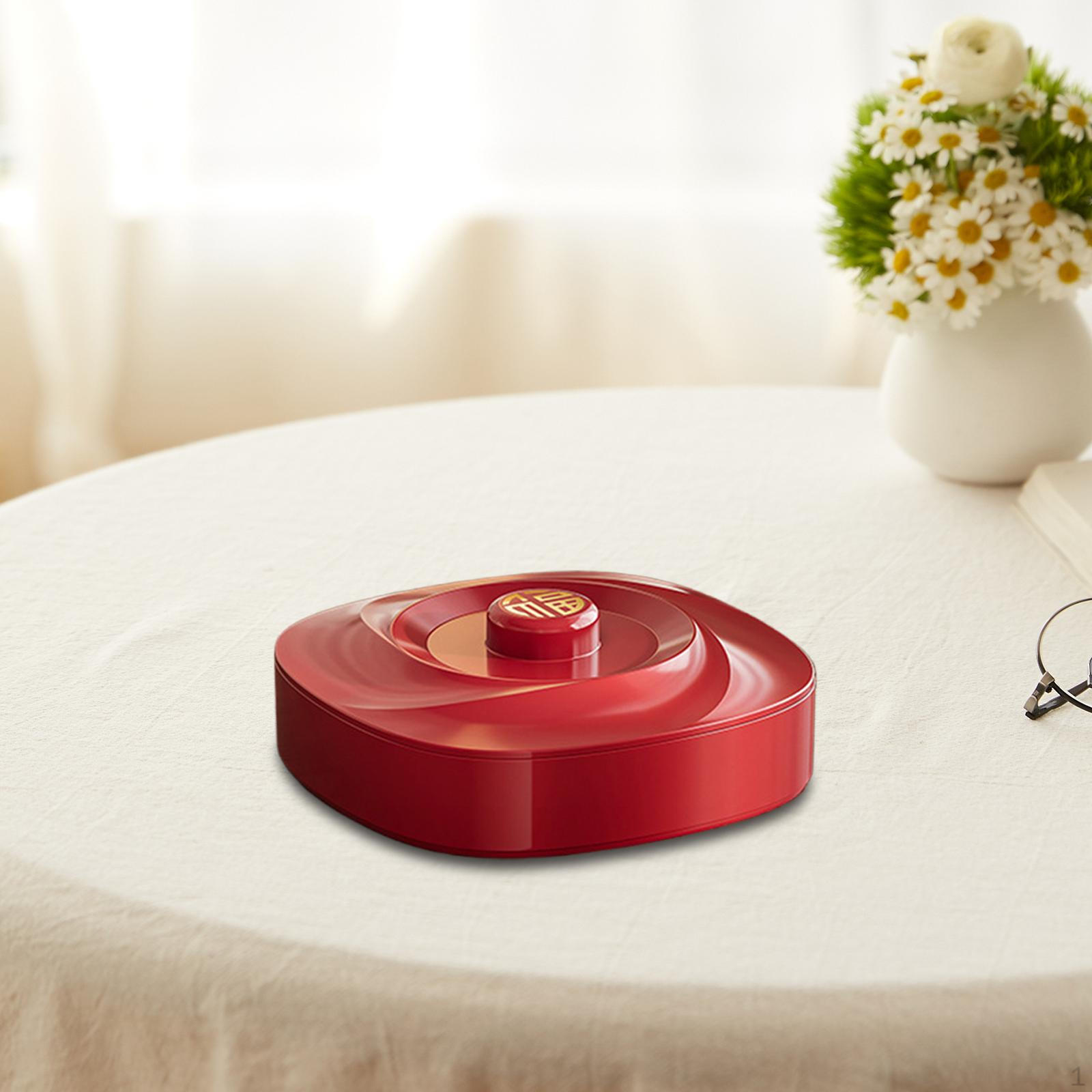 

Divided Serving Tray Appetizer Platter Dessert Dish Snack Bowl for Living Room Spring Single Layer