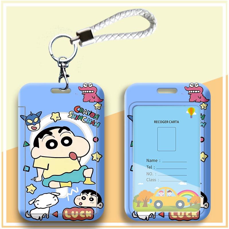 Crayon Shin-chan Cartoon Student ID Lanyard & Badge Holder