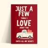 Libri Regalo Romantici da Compilare Solo Poche Cose Che Amo Di-Te Taccuino Ricordo Regali di San Valentino per Coppie