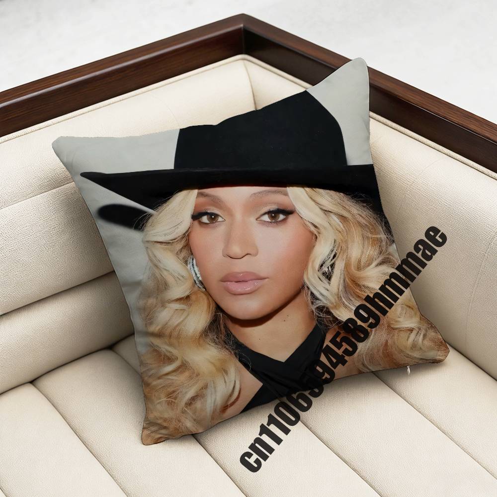 For For Singer B-Beyonce Cowboy Throw Pillow Case Sham 45X45Cm 35X35Cm Square Home Pillowcase Cushion Cover