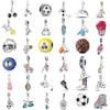 925 Silver Football Beads Roller Skates Baseball Golf Pendant Fit Original Bracelet Accessories DIY Jewelry Women Boxing Charms