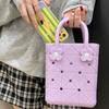 Leisure EVA Handbags with Hole Waterproof Rubber Tote Bag Summer Beach Bag  Sports