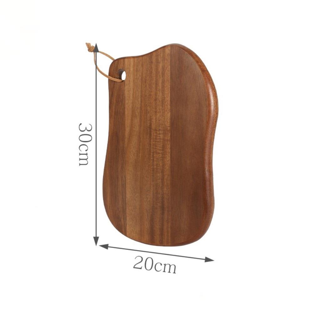 New Double-sided Use Wooden Cutting Board Portable Hanging Hole Fruit Cutting Board Durable Chopping Board Kitchen Tools