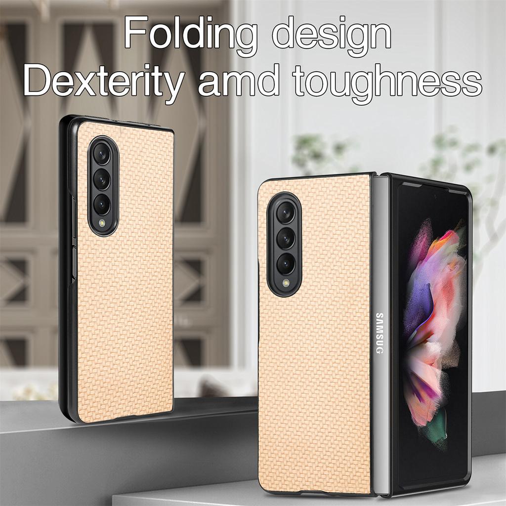 Antypoślizgowe, składane, smukłe etui z włókna węglowego do Samsung Galaxy Z Fold 4 Fold4 Fold 3 2 Fold3 Fold2 Odporne na wstrząsy Funda