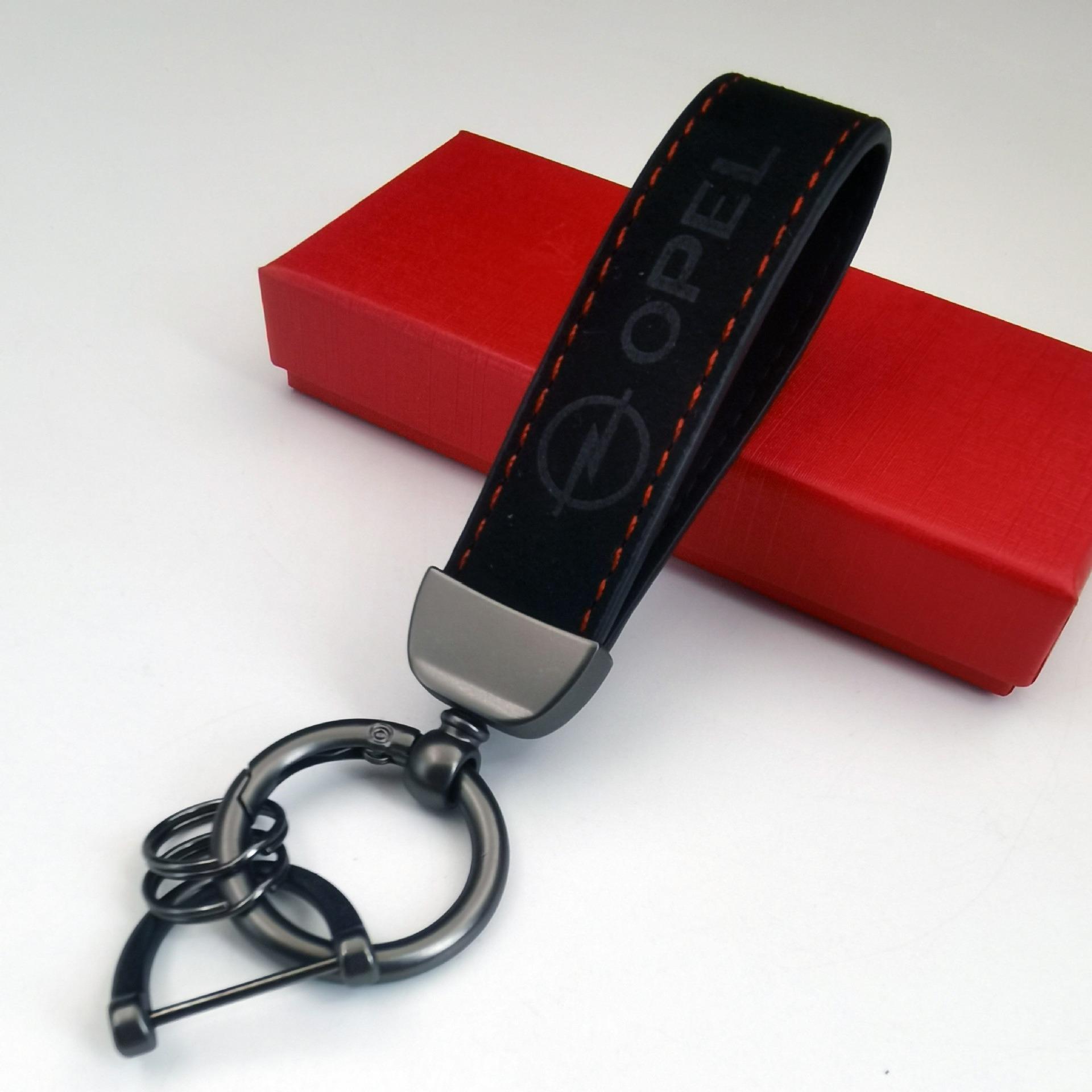 

High-end Suede Car Keychain Gift Keyring Chains For Opel Astra H G J F K Insignia Mokka Zafira B Corsa OPC Vectra C D Vivaro