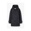 Handmade Wool Blend Hoodie Half Coat 9176411981