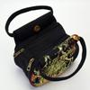 Genți de mână cu broderie pentru femei, genți de tote cu păun, geantă de plajă de călătorie cu fermoar, geantă de monede de telefon mic pentru femei