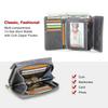 CONTACT'S Genuine Leather Women Wallets Short Bifold Wallet With Coin Purse Card Holder Small Money Bag