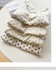 Polka Dot Girly Short Sleeve Modal Nightgown with Lace and Chest Pad