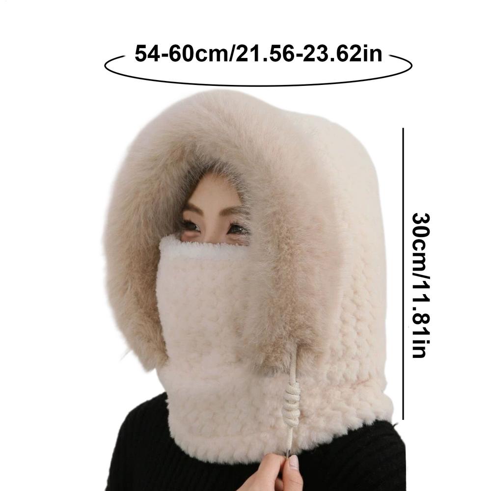 Меховые шапки для женщин Зимние шапки для женщин Регулируемая Ветрозащитная Гибкая Защита ушей Для снегоступов Пешего туризма Бега Мотоцикла