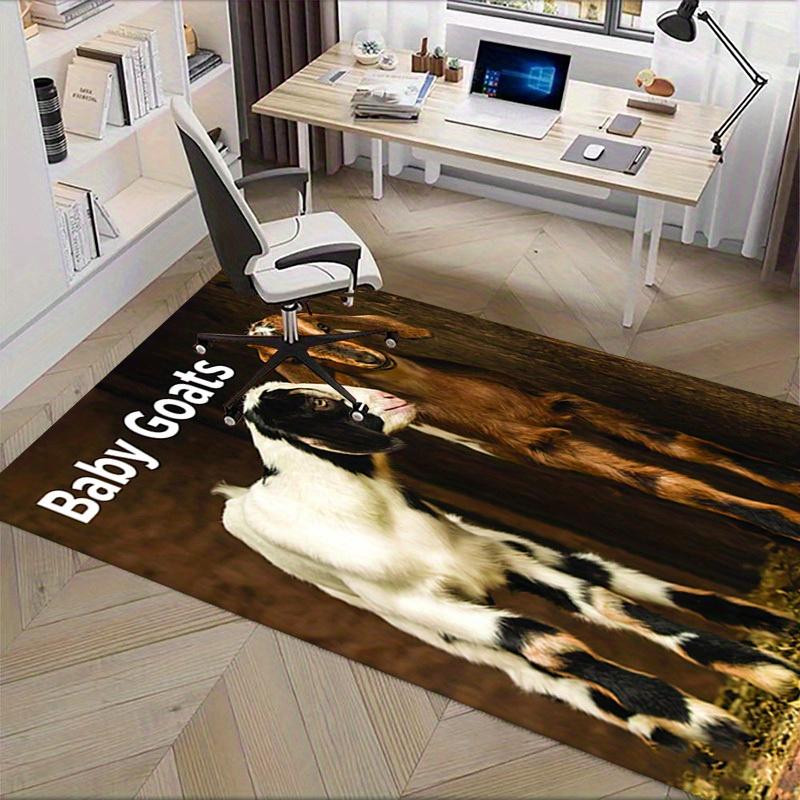 Office Carpet Baby Goats Sofa Rug for Under Chairs, Protection Blanket