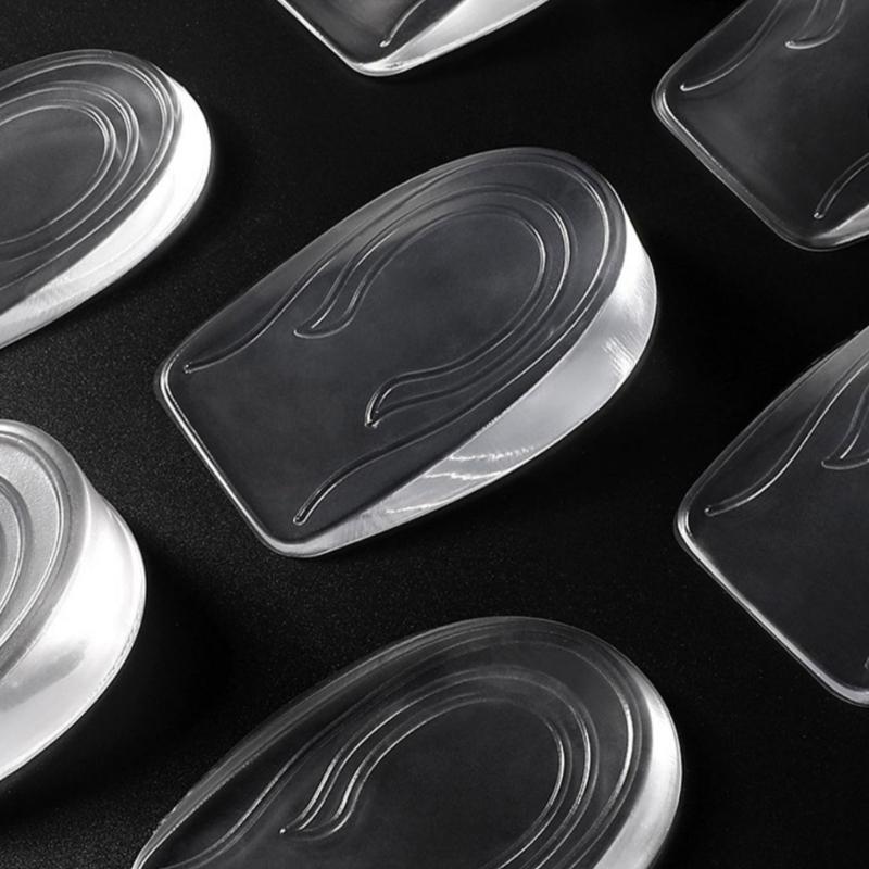 Gel Heel Spurs Insoles for Flat Feet and High Arch Relief Invisible Height Increase Pads Heel Cushions Inserts for Shoes