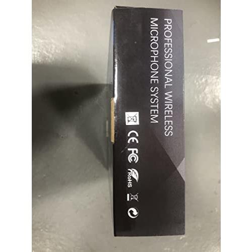 Depusheng W1 UHF Wireless Microphone System, Dynamic Karaoke, Metal Handheld Microphone, 25-Channel Mini Receiver, 50-80m