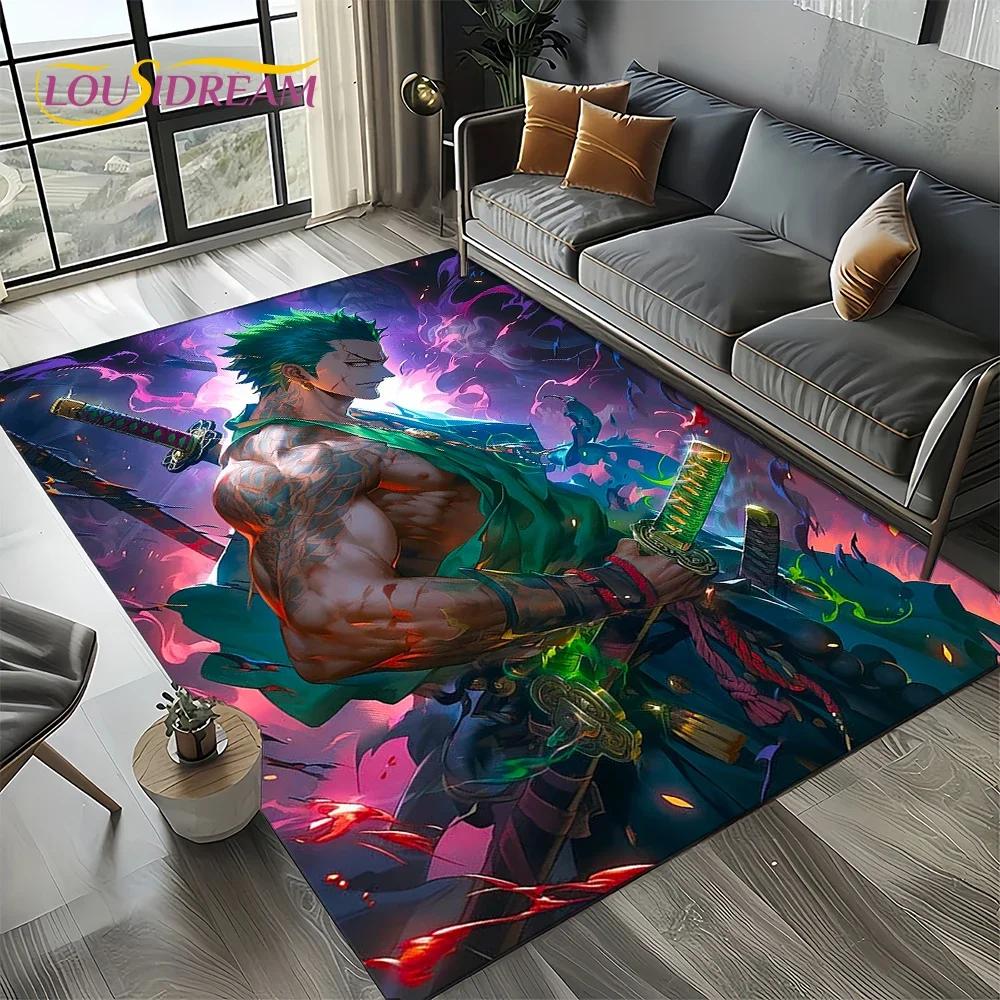 3D One PIECE-E Japan Anime Cartoon Carpet Rug for Living Room Bedroom Home Sofa Decoration,Kids Play Area Rug Non-slip Floor Mat