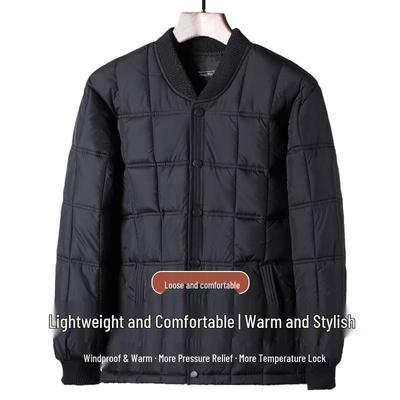 Men's Winter Cotton Padded Jacket for Middle-aged and Elderly - Warm and Comfortable