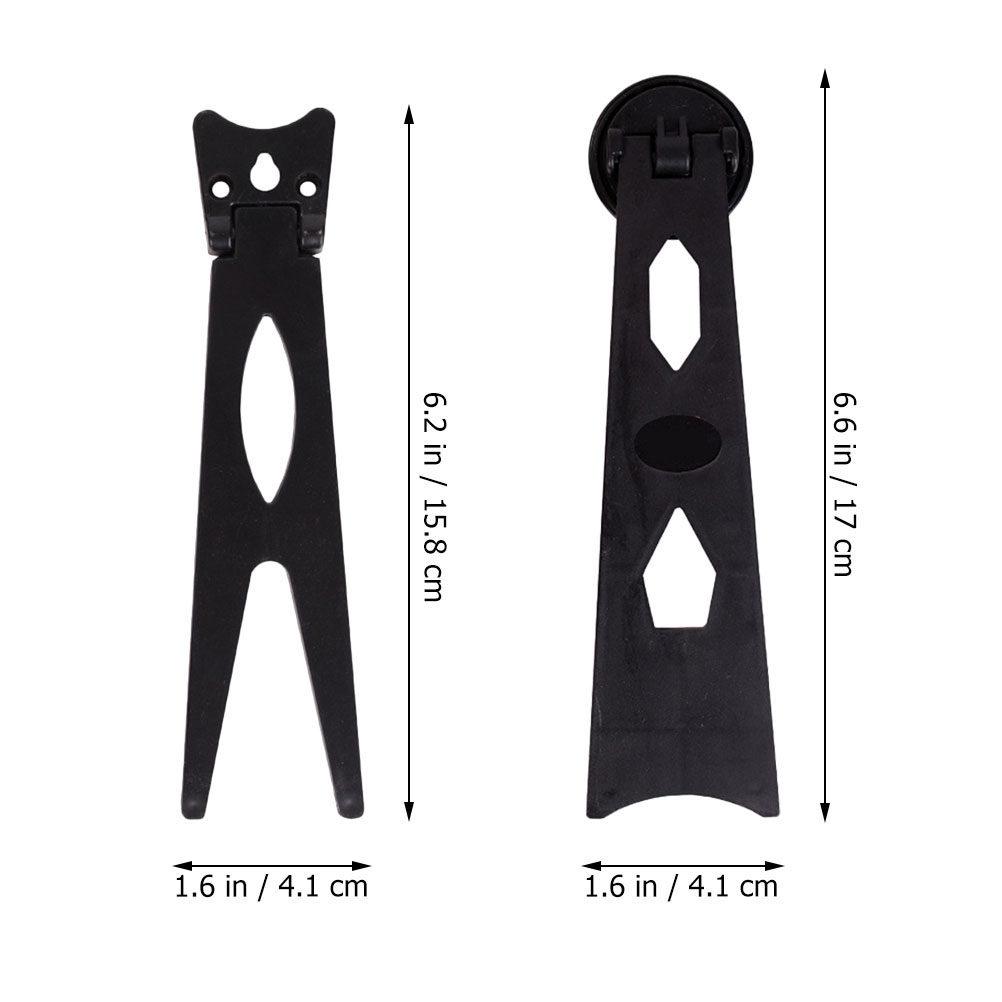 12Pcs Plastic Photo Frame Back Support Easel Type for Picture Frames Polished Finish Rounded Corners Stable Support Simple Setup