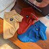 Solid Color Pet Top Cat Dog Winter Warm Basic Pullover Puppy Kitten Clothes Simple Cute Outfit