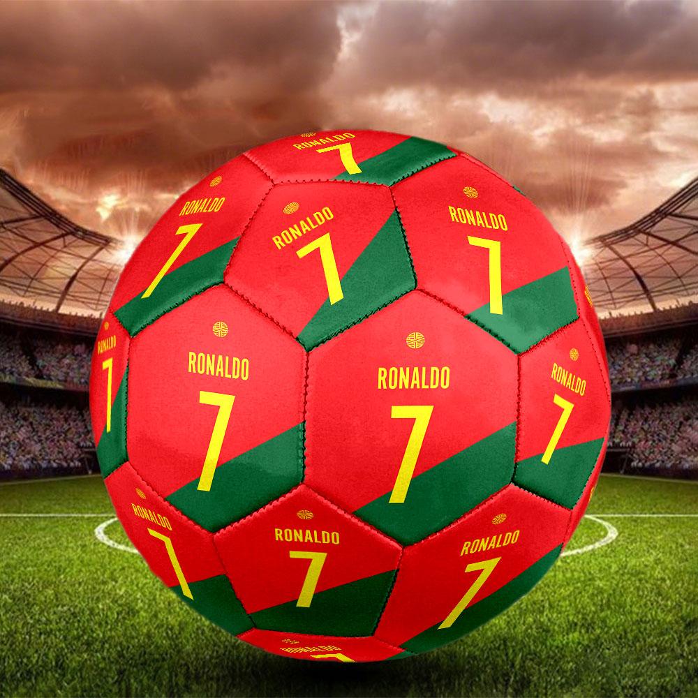 1 pz Pallone da Calcio CR7 Misura 5 Pallone da Calcetto Indoor alla Moda Colorato Gioco in Giardino - Ottimo Regalo per Appassionati di Sport HE29