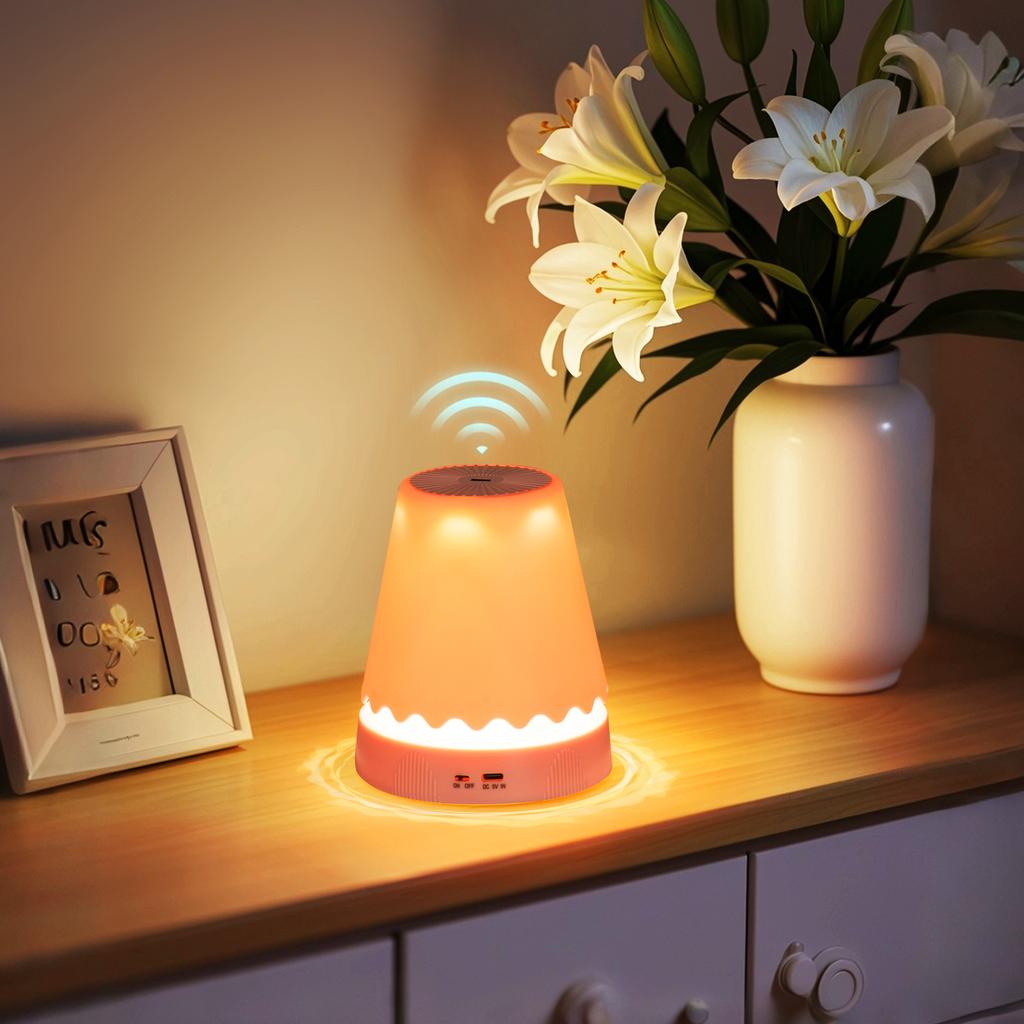 Rechargeable Desk Lamp Smart Cordless Adjustable Height Ambient Light Battery Powered Table Lamp for Bedroom Restaurant